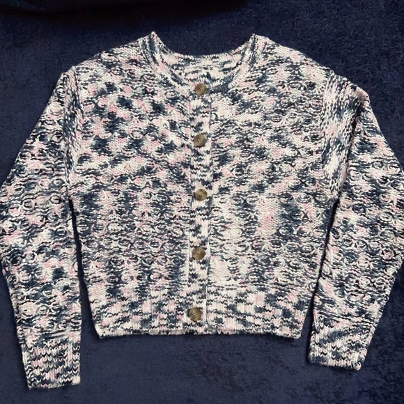 Celebrity Pink Multicolor Marled Cardigan Sweater - Picture 6 of 9